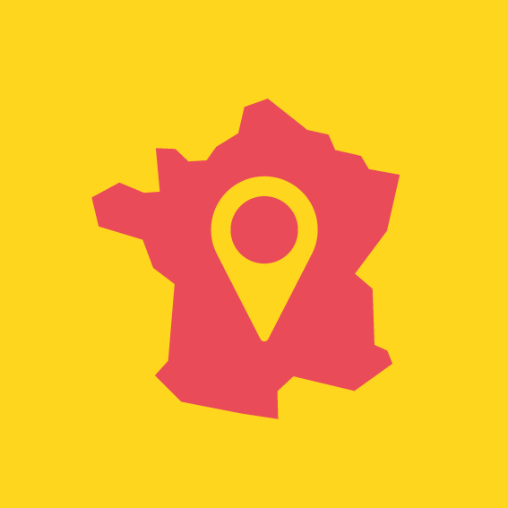 Icone de la France jaune